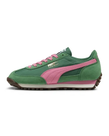 Pantofi sport Easy Rider Vintage cu garnituri de piele intoarsa, Verde/Roz