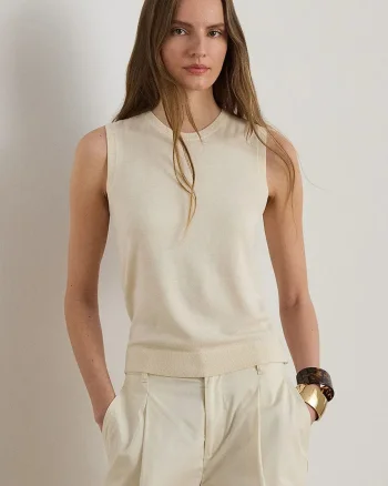 Lauren Ralph Lauren pulover cu guler înalt pentru femei cu amestec de mătase