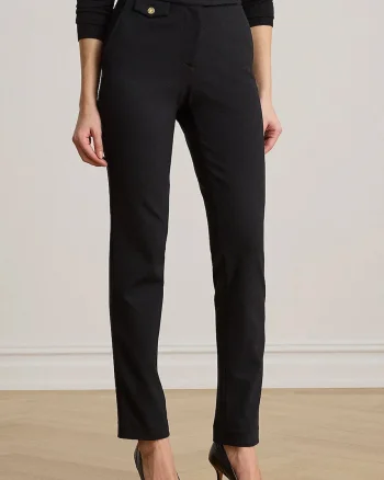 Lauren Ralph Lauren pantaloni slim fit pentru femei cu vâscoză