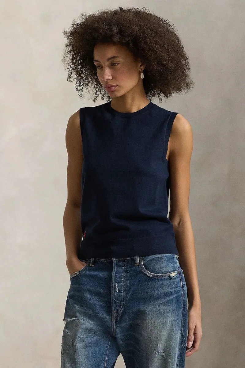 Polo Ralph Lauren vestă pentru femei cu bumbac