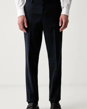 HUGO pantaloni slim fit pentru bărbați din lână Hogan263X