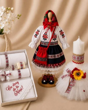 Set Traditional Botez - Costumas Trusou Lumanare Carmen 4