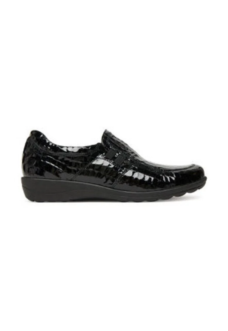 Pantofi dama,  305257505, piele naturala, negru