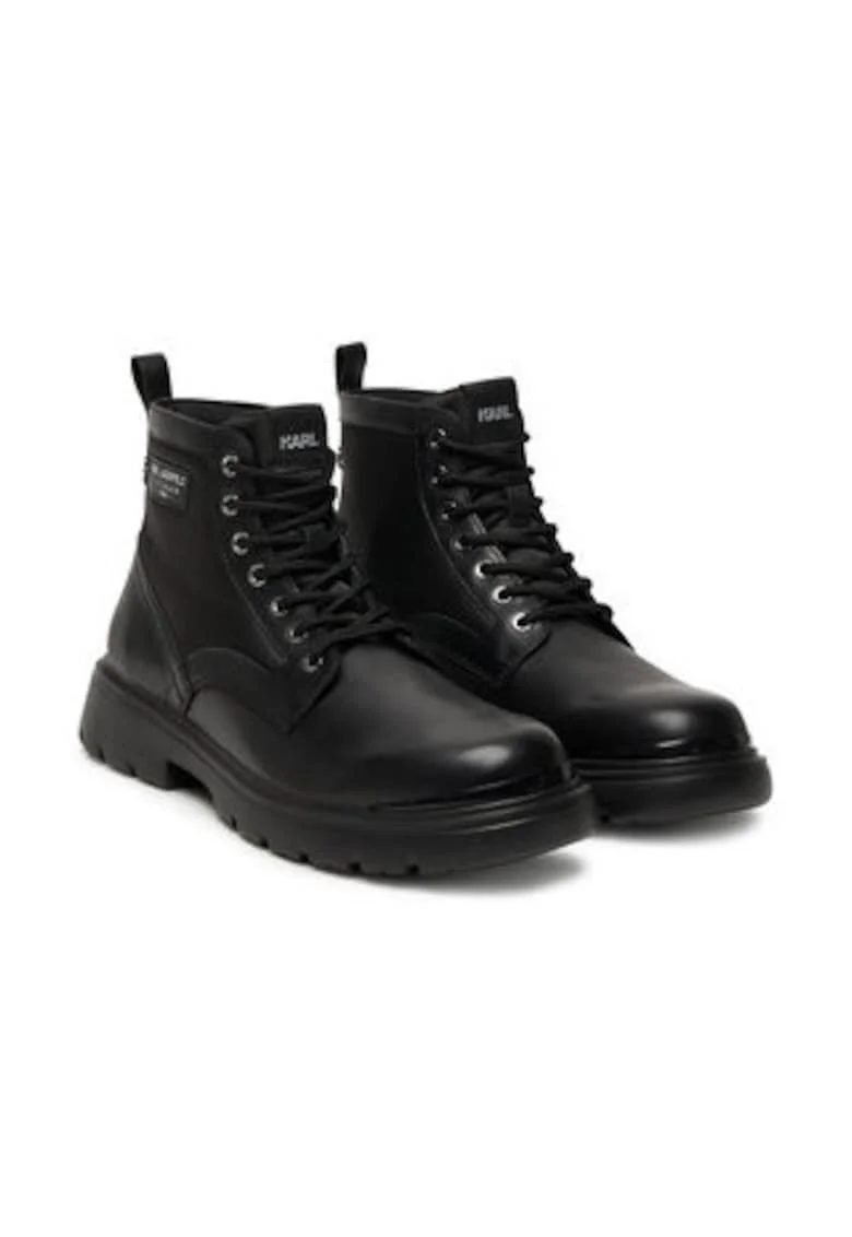 Ghete barbati,  piele, Negru