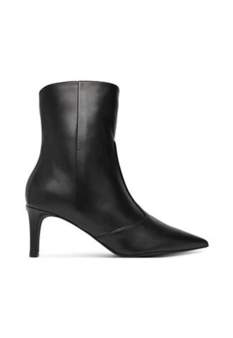 Botine dama  piele naturala, Negru