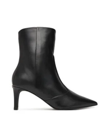 Botine dama  piele naturala, Negru