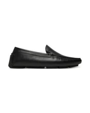Mocasini barbatesti,  305197979, piele naturala, negru, Negru