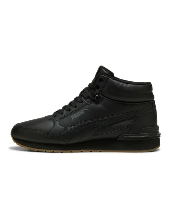 Ghete mid-cut ST Runner v4, Negru/Negru stins