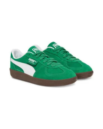 Tenisi barbati,  verde, piele naturala