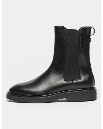 Ghete chelsea din piele, Negru
