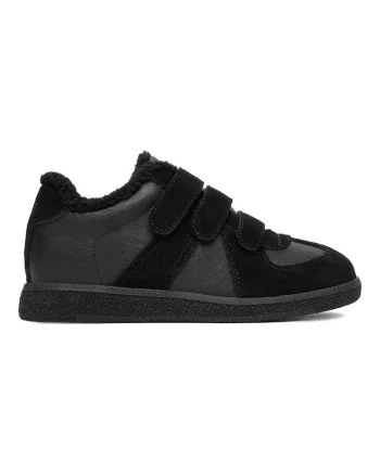 Tenisi dama 5906751434543,  Piele naturala, Negru