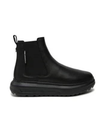 Ghete barbati,  piele naturala, negru