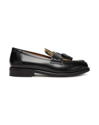 Mocasini de dama,  305249821, piele naturala, negru