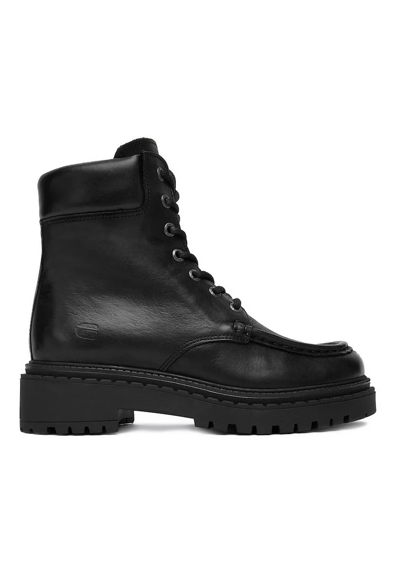 Ghete dama pana la glezna, G Star Raw, 5906751441732, piele naturala, negru,