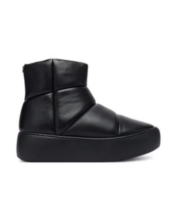 Ghete dama pana la glezna, Hogl, 305666475, piele naturala, negru