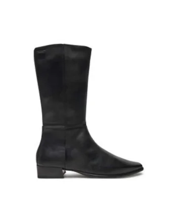 Ghete de dama pana la glezna,  304622687, piele naturala, negru,