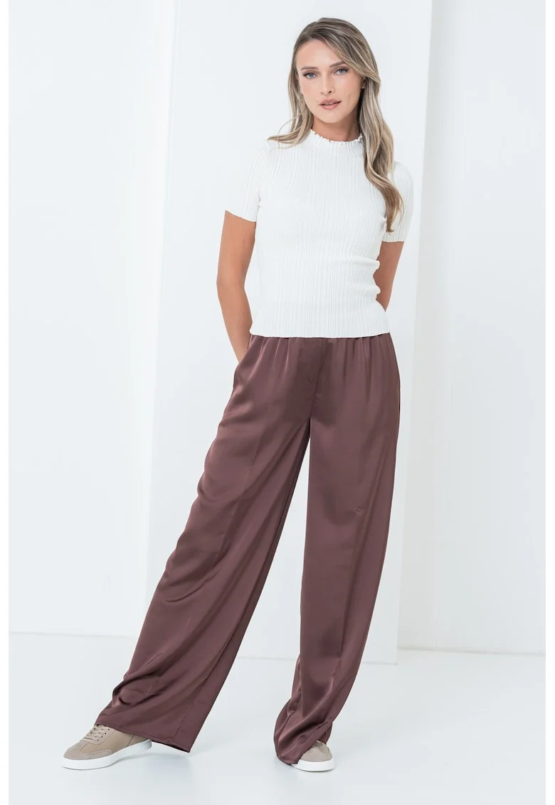 Pulover slim fit Sarphapilk, Alb