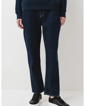 Blugi crop slim fit, Bleumarin