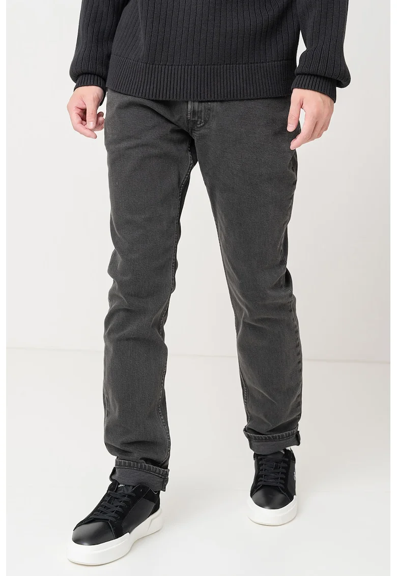 Blugi slim fit, Gri antracit