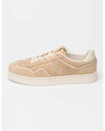 Pantofi sport low-cut din piele intoarsa The Greenwich, Bej inchis/Crem