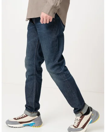 Blugi regular fit cu model cu 5 buzunare, Bleumarin