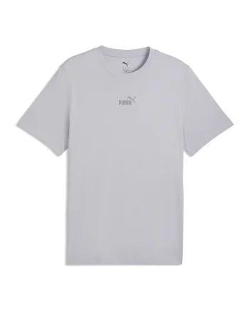 Tricou din bumbac cu logo Essentials, Gri/Alb murdar