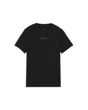 Tricou cu detaliu logo Essentials Script, Negru/Gri antracit