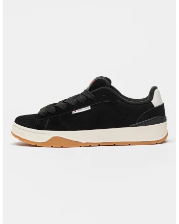 Pantofi sport uni de piele intoarsa, Negru