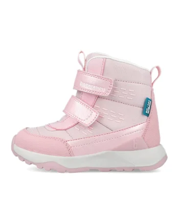 Ghete impermeabile cu velcro, Roz pastel/Roz pal