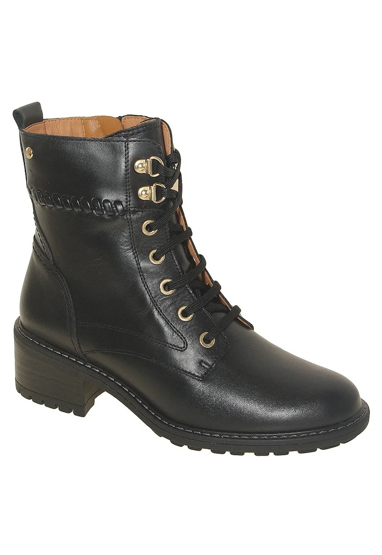 Botine dama  MEDINA, piele naturala, confort maxim, negre