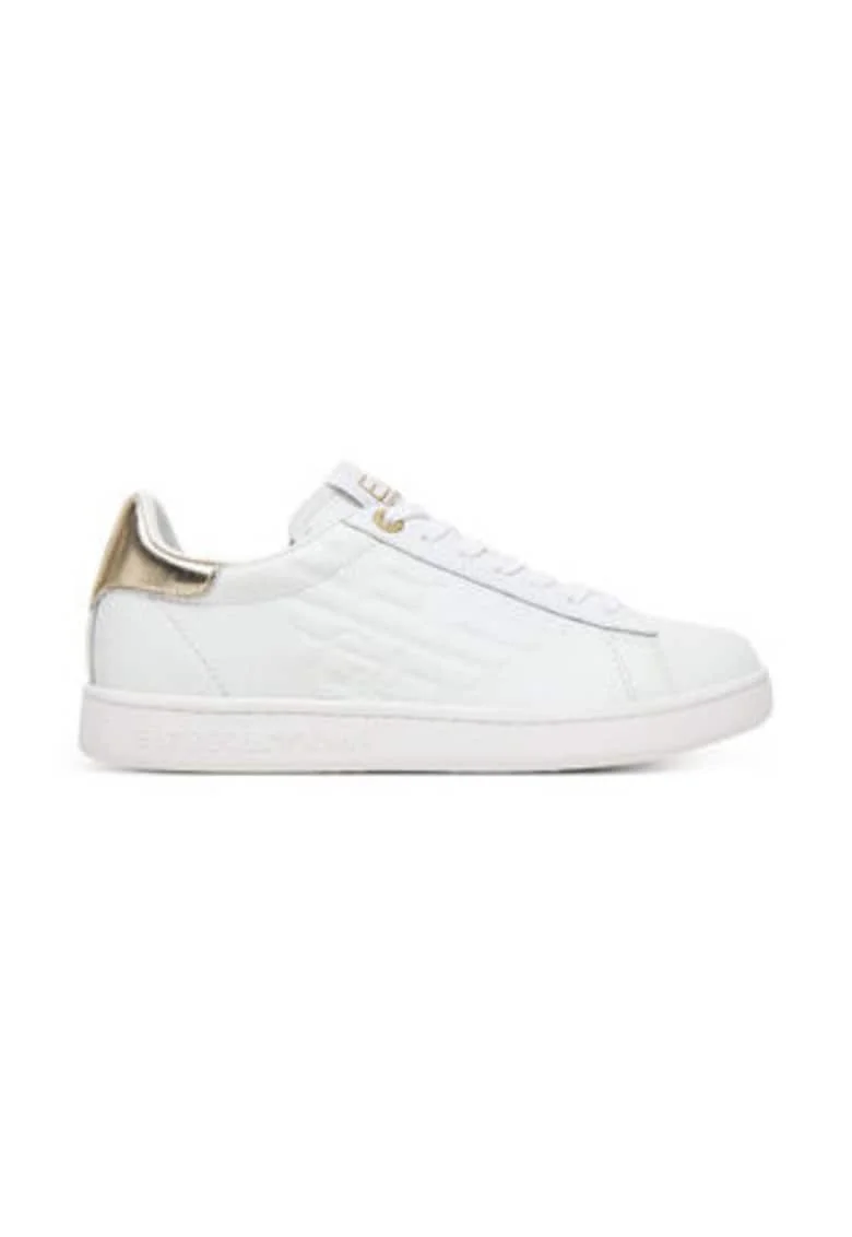 Tenisi dama 305577092, Emporio Armani  Piele naturala, Alb