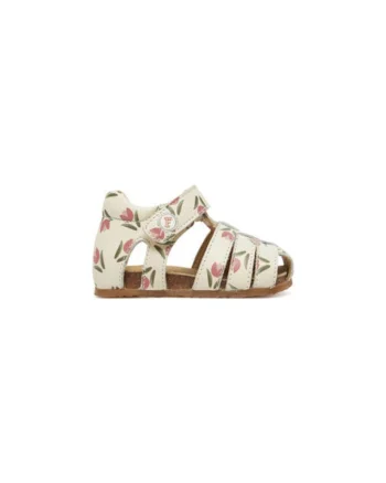 Sandale pentru fete,  305326638, piele naturala, bej