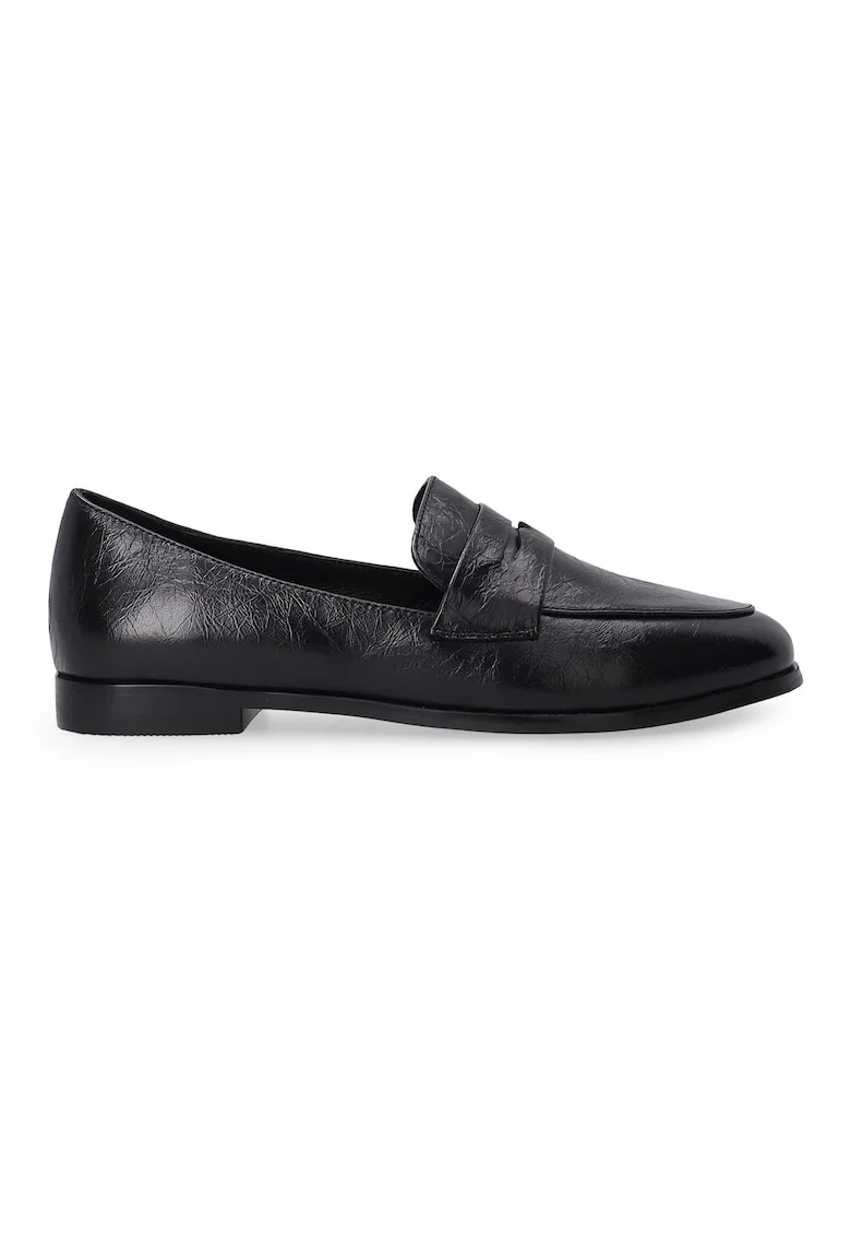 Pantofi loafer din piele, Negru