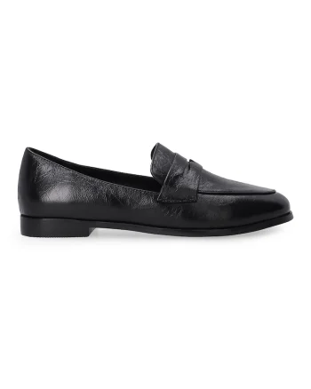 Pantofi loafer din piele, Negru