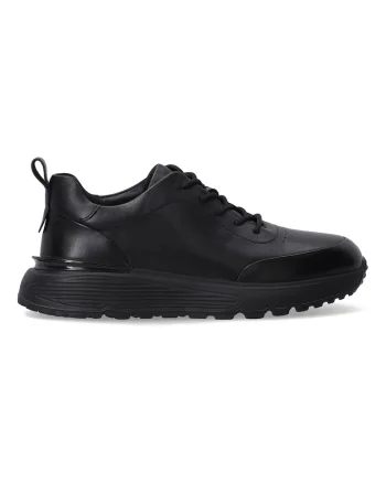 Pantofi casual din piele cu detalii cu perforatii