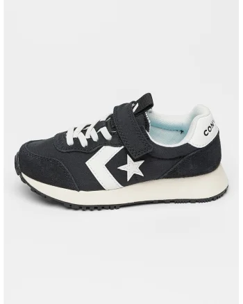 Pantofi sport cu velcro Omega Trainer Easy-On, Alb/Negru