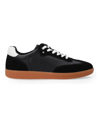 Pantofi sport din piele si piele intoarsa