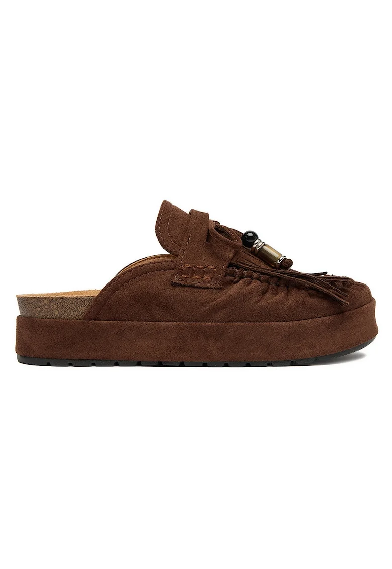Slapi  boho, franjuri, maro, textil