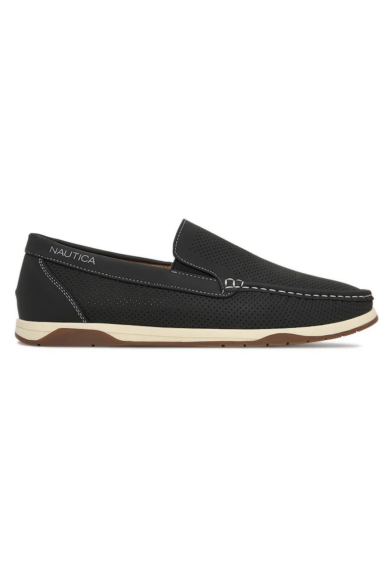 Mocasini barbati  bleumarin, piele ecologica, design minimalist, talpa flexibila