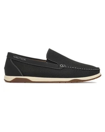 Mocasini barbati  bleumarin, piele ecologica, design minimalist, talpa flexibila