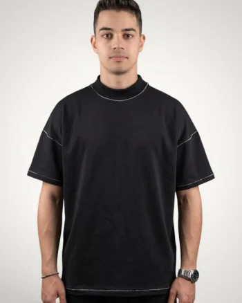 Tricou barbati Signature  Bumbac premium, Negru