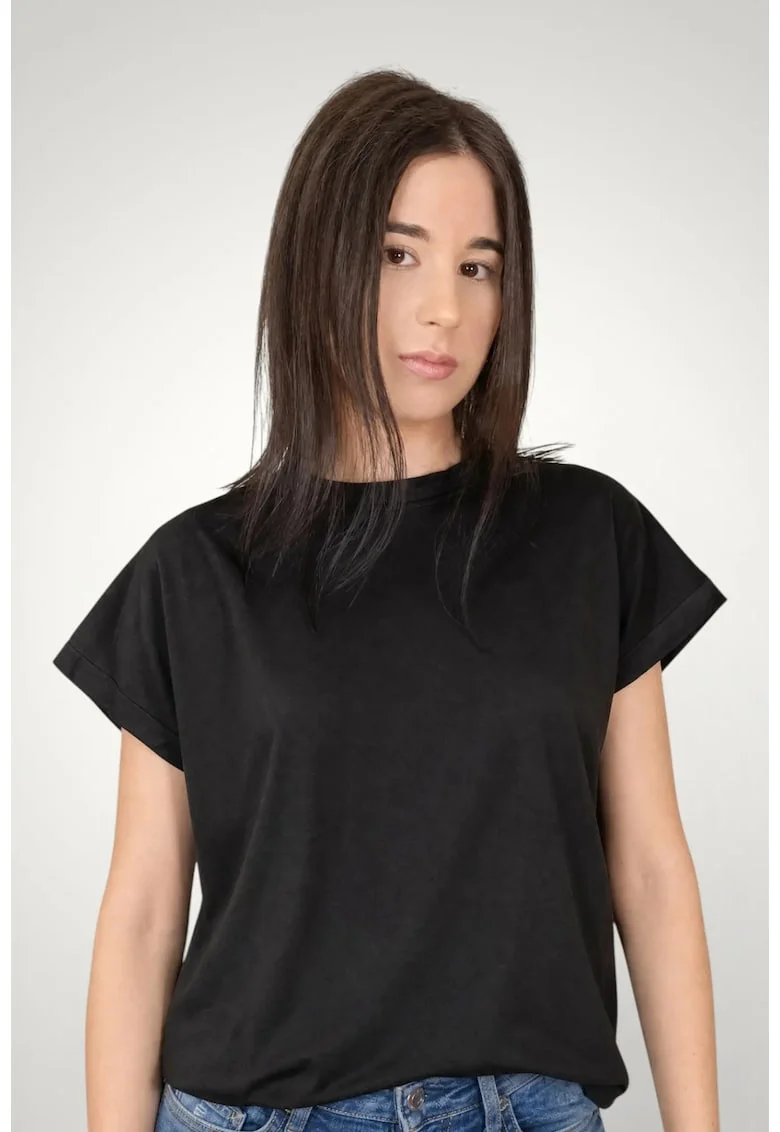 Tricou pentru dama casual din bumbac premium, Negru