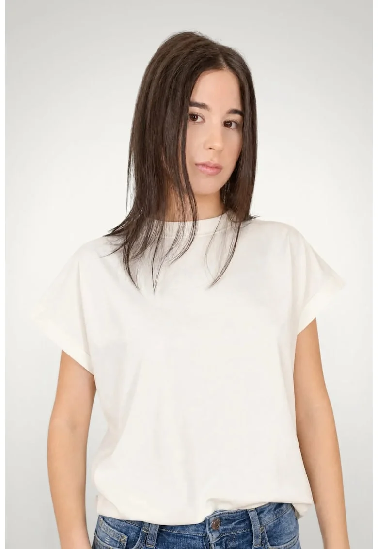 Tricou pentru dama casual din bumbac premium, Alb