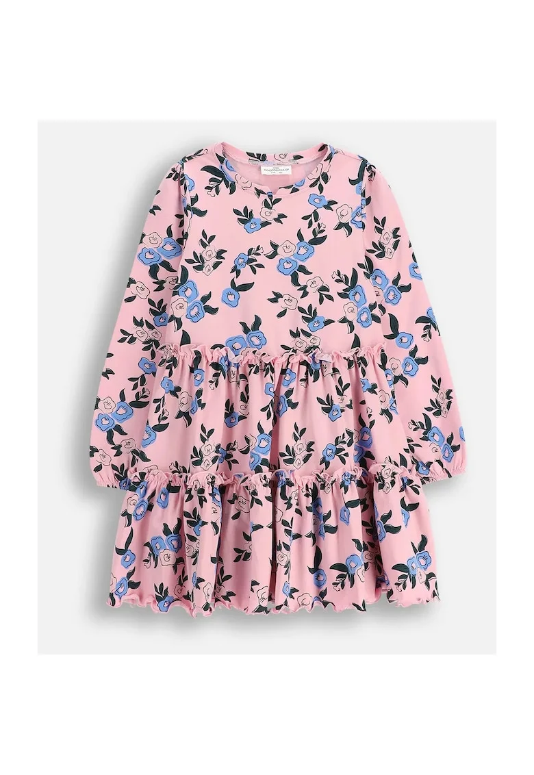 Rochie evazata cu imprimeu,
