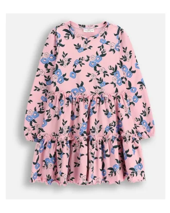 Rochie evazata cu imprimeu,