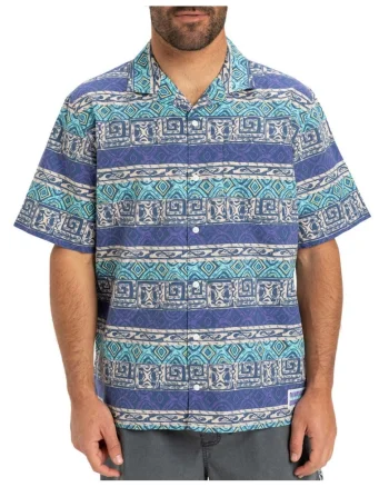 Camasa cu model geometric Global Heat