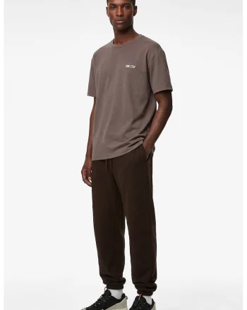 Pantaloni de trening conici cu snururi, Maro inchis
