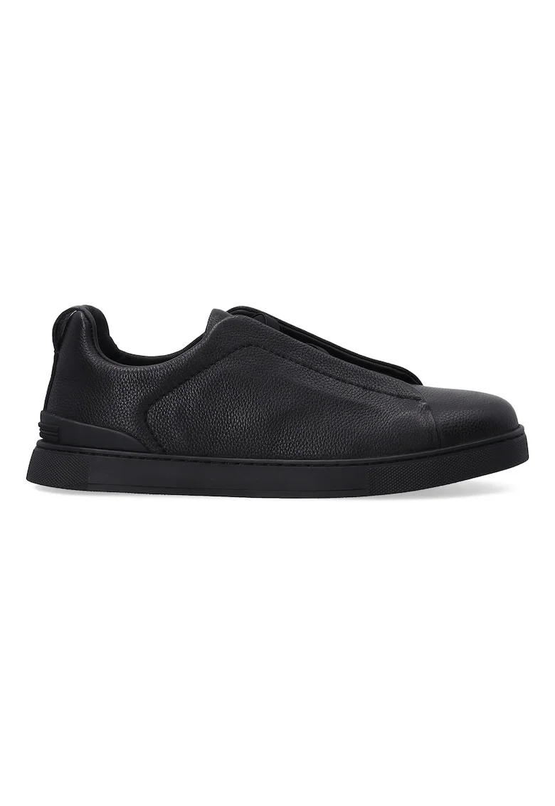 Pantofi casual din piele, cu benzi elastice pentru ajustare
