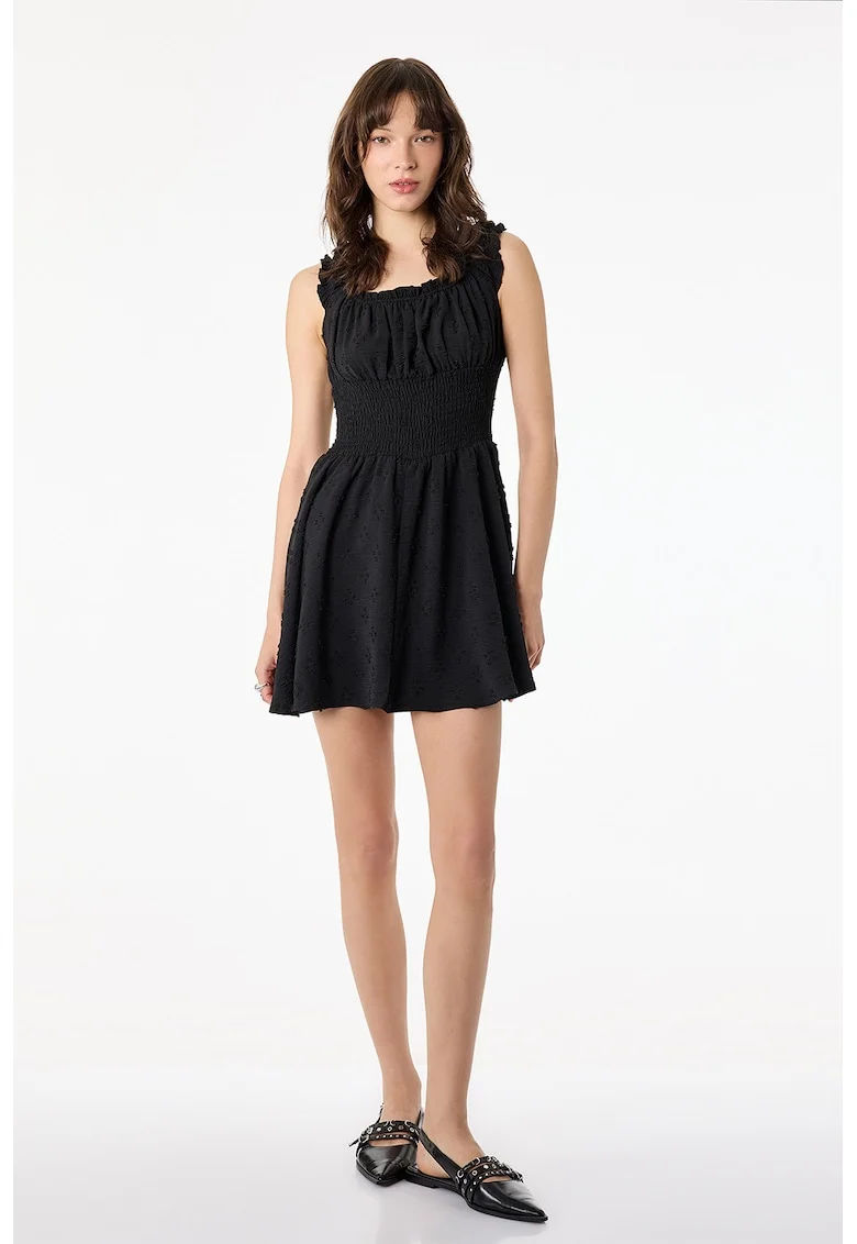 Rochie scurta evazata, Negru