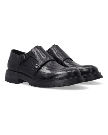 Pantofi din piele cu aspect valurit
